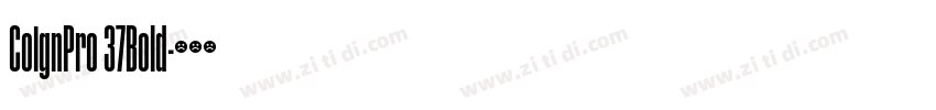CoignPro 37Bold字体转换